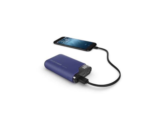 RealPower PB-7500C Navy Blue, 7500 mAh, Sort, Blå