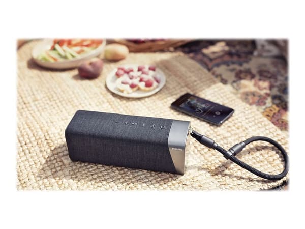 Philips TAS7505 - Högtalare - för bärbar användning - trådlös - Bluetooth - 30 Watt - grå