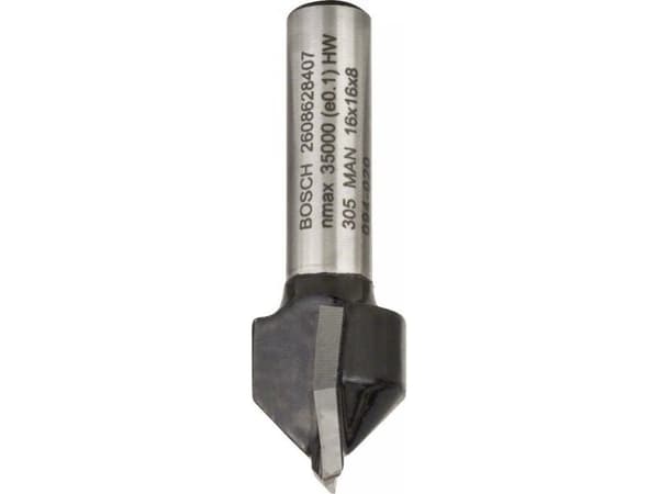 Bosch V-NOTFRÆSER HM 8MM 90GR Ø16X15,7X45MM