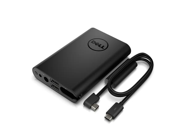 Dell Power Companion PW7015MC - Strömförsörjningsbank - 12000 mAh - svart - för Latitude 5175 2-in-1, 7275, 7370, 7390 2-in-1; Precision 3530; XPS 12