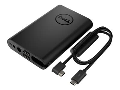 Dell Power Companion PW7015MC - Strömförsörjningsbank - 12000 mAh - svart - för Latitude 5175 2-in-1, 7275, 7370, 7390 2-in-1; Precision 3530; XPS 12