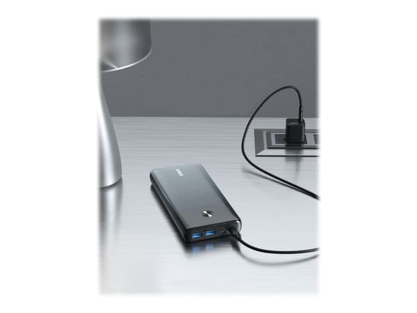 Anker PowerCore III Elite 25600 - Powerbank - 25600 mAh - 87 Watt - IQ 3.0 (2 x USB, 2 x USB-C) - lajitelma