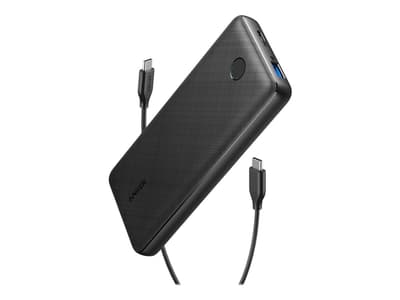 Anker PowerCore Essential 20000 PD - Strømbank - 20000 mAh - 18 watt - PD, QC - 2 utgangskontakter (USB, USB-C)