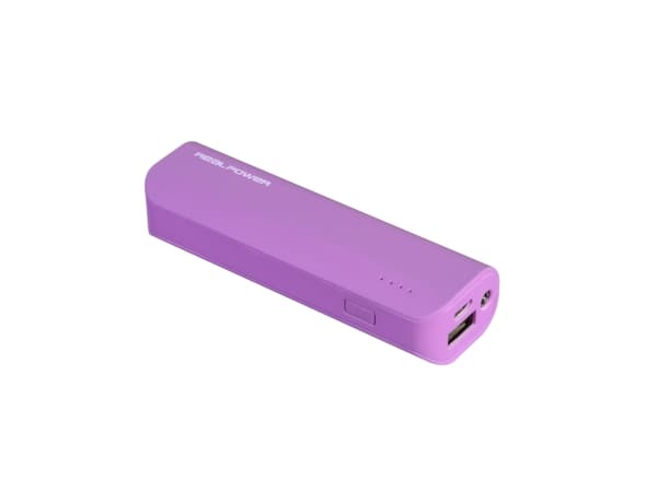 RealPower PB-2600, 2600 mAh, Lithium-Ion (Li-Ion), Rosa Rosa