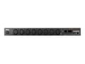 Miniatyrbilde 1 av 5: ATEN ALTUSEN PE6108G - Strømfordelerenhet - AC 100-240 V - 2.4 kW - Ethernet 10/100 - inngang: IEC 60320 C20 - utgangskontakter: 8 - 1U