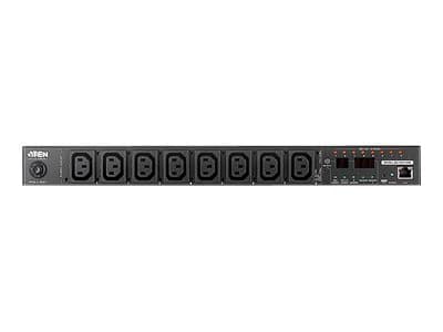 ATEN ALTUSEN PE6108G - Strømfordelerenhet - AC 100-240 V - 2.4 kW - Ethernet 10/100 - inngang: IEC 60320 C20 - utgangskontakter: 8 - 1U Sort
