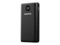 Miniatyrbilde 1 av 5: ADATA P20000QCD - Strømbank - 20000 mAh - 74 Wh - 18 watt - PD 3.0, QC 3.0 - 4 utgangskontakter (USB, 24 pin USB-C) - på kabel: USB-C - svart