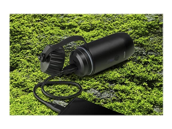 DELTACO PB-Q1002 - Strømbank - 15000 mAh - 55.5 Wh - 15 watt - 3 A - 2 utgangskontakter (USB, 24 pin USB-C) - svart