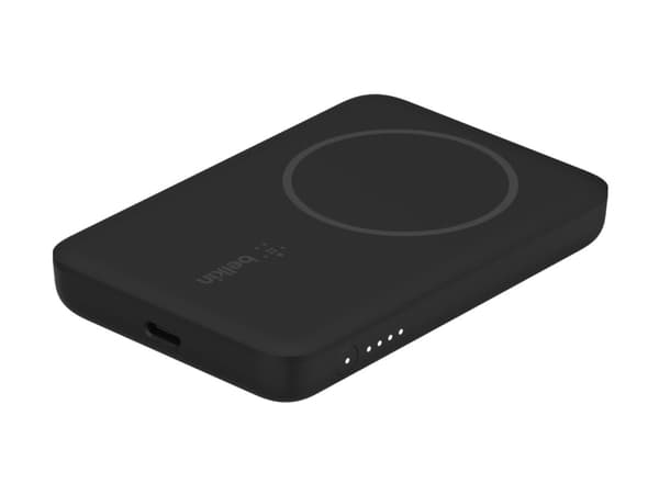 Belkin BoostCharge - Strömförsörjningsbank - 2500 mAh - 7.5 Watt (MagSafe) - svart Svart