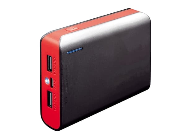 Powerbank Platinet LED 6000 mAh svart-rød (PMPB6BR)