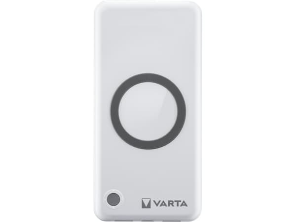 Varta - Trådløs ladepute / nødlader - Li-pol - 10000 mAh - 18 watt - 3 A - PD, QC 3.0 - 3 utgangskontakter (USB, 24 pin USB-C) - på kabel: USB-C