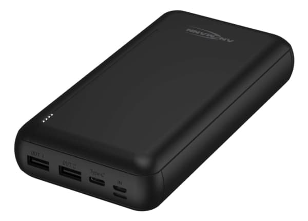 Ansmann PB212, 30000 mAh, litiumpolymer (LiPo), 3,7 V, 10,5 W, Sort