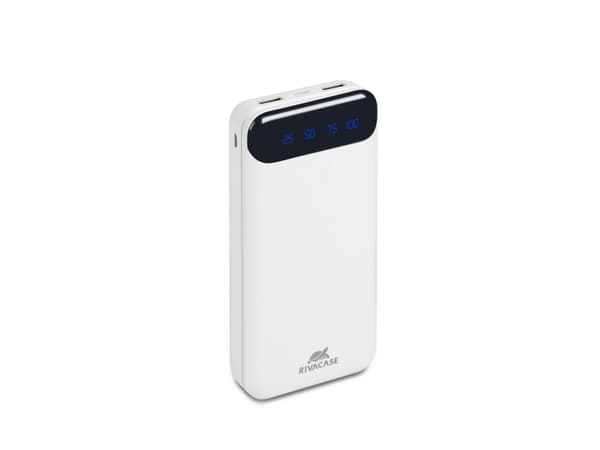Rivacase VA2280, 20 000 mAh, litiumpolymer (LiPo), 3,7 V, 10 W, hvit