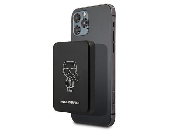 Karl Lagerfeld KLPBMSOIBK 3000mAh MagSafe Induktiv Powerbank