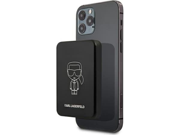 Karl Lagerfeld KLPBMSOIBK 3000mAh MagSafe Induktiv Powerbank