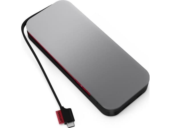Lenovo Go USB-C Laptop - Strømbank - 1 x batteri - litiumpolymer - 20000 mAh - 74 Wh - Hele verden - stormgrå - for ThinkBook 13x G2 IAP; ThinkCentre