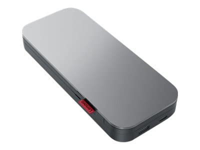 Lenovo Go USB-C Laptop - Strømbank - 1 x batteri - litiumpolymer - 20000 mAh - 74 Wh - Hele verden - stormgrå - for ThinkBook 13x G2 IAP; ThinkCentre Grå