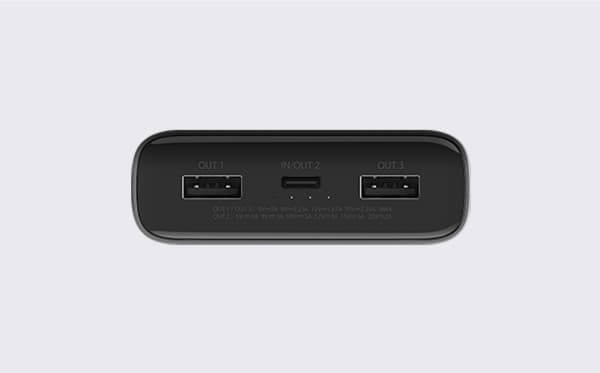 Xiaomi PB200SZM, 20000 mAh, litiumpolymer (LiPo), 3,7 V, 50 W, Sort