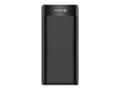 Miniatyrbilde 5 av 5: Sandberg - Strømbank - 20000 mAh - 74.4 Wh - 3.25 A - QC 3.0, PD - 3 utgangskontakter (2 x USB, 24 pin USB-C) - på kabel: USB-C