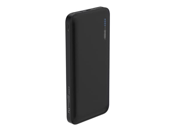 Gembird PB10-01 - Strømbank - 10000 mAh - 2 A (2 x USB) - svart