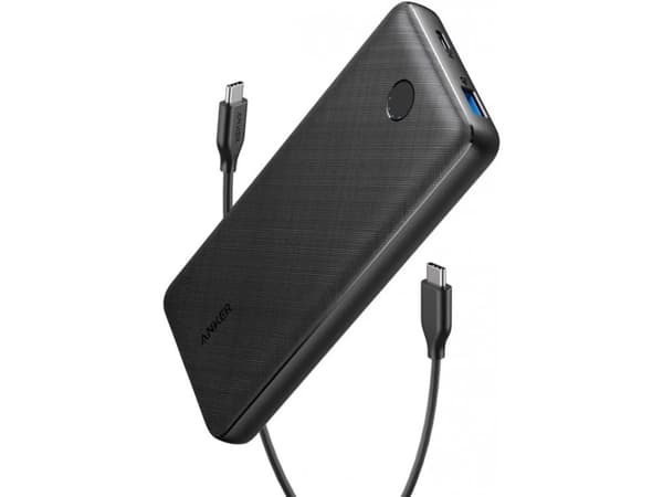 Anker PowerCore III Sense 20000 - Strømbank - 20000 mAh - 20 watt - 3 A - IQ, IQ 3.0, PD - 3 utgangskontakter (USB, 24 pin USB-C) - svart