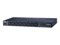 Miniatyrbilde 1 av 2: ATEN PE6108G-ATA-G strømdistribusjonsenhet (PDU) 8 AC-utganger 1U Sort