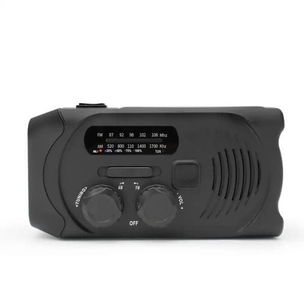 Vevradio Solceller, Ficklampa, Powerbank 2000mAh