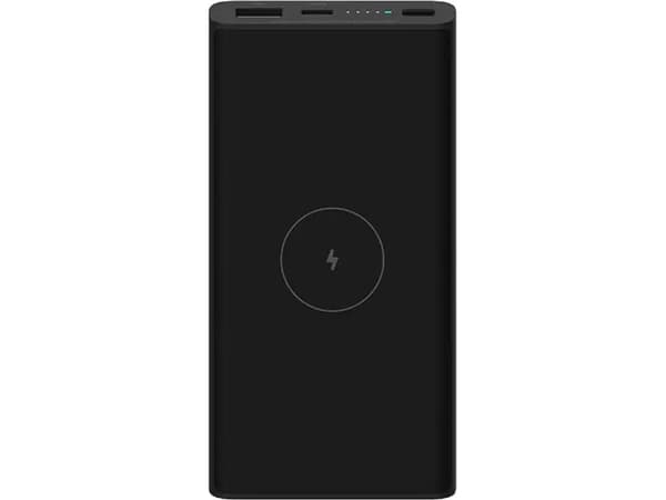 Xiaomi Mi - Trådløs nødlader - Li-pol - 10000 mAh - 36 Wh - 3 A - 2 utgangskontakter (24 pin USB-C, USB) - på kabel: USB-C - svart