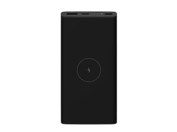 Xiaomi Mi - Trådløs nødlader - Li-pol - 10000 mAh - 36 Wh - 3 A - 2 utgangskontakter (24 pin USB-C, USB) - på kabel: USB-C - svart