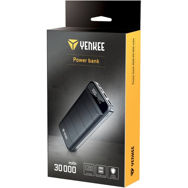 Power Bank 30 000 MAH med LCD display