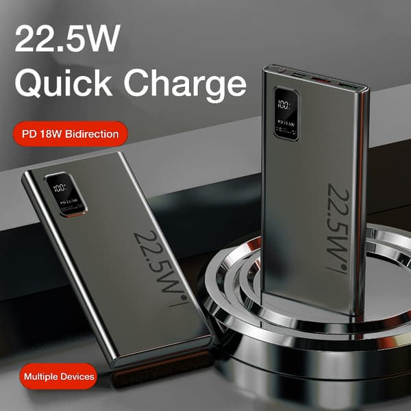 SiGN Super Powerbank 10000mAh, 22.5W - Svart
