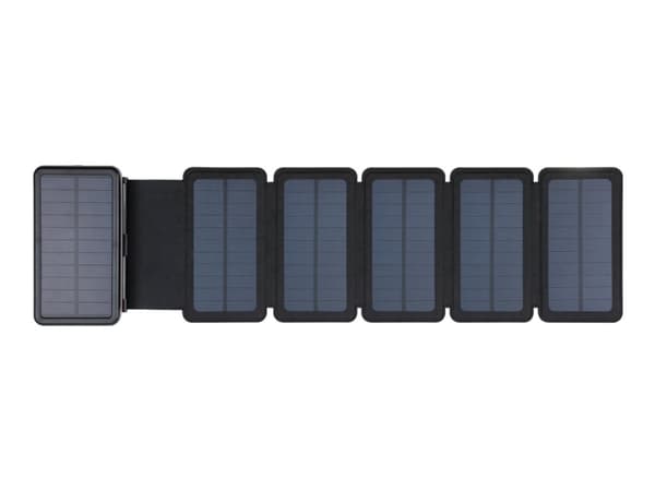 Sandberg Solar 6-Panel Powerbank 20000 Lithium Polymer (LiPo) 20000 mAh Sort