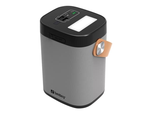 Sandberg Active - Strømbank - 60000 mAh - 222 Wh - 20 watt - 5 A - QC 2.0, QC 3.0, SCP, VOOC - 2 utgangskontakter (USB, 24 pin USB-C)