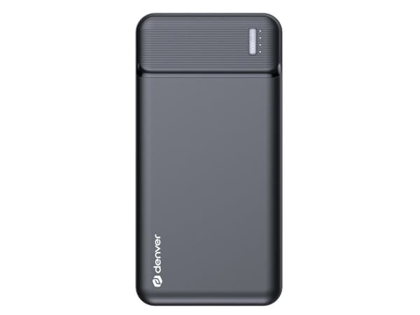 DENVER PQC-15007 - Strømbank - 15000 mAh - 3 A - QC - 3 utgangskontakter (2 x USB, 24 pin USB-C)