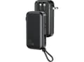 Miniatyrbilde 1 av 2: USAMS Powerbank PB63 3in1 10000mAh 20WQuick Charge US+EU Plug + Cables USB-C/Lightning/MicroUSB black/black 10KCD17201 (US-CD172)