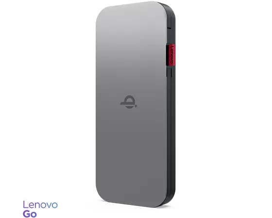 Lenovo Go - Strømbank - 10000 mAh - 30 watt - 3 A - 2 utgangskontakter (24 pin USB-C) - stormgrå - Hele verden