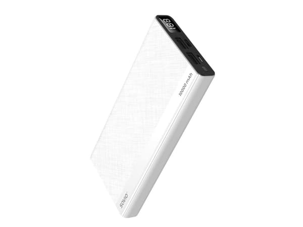 Powerbank Savio BA-04 10000mAh Hvit og svart