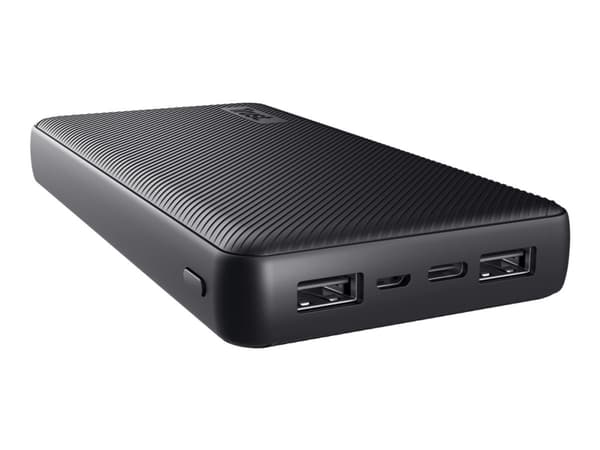 Trust Primo - Strømbank - 20000 mAh - 74 Wh - 15 watt - 3 A - Fast Charge - 3 utgangskontakter (2 x USB, 24 pin USB-C) - på kabel: Micro-USB