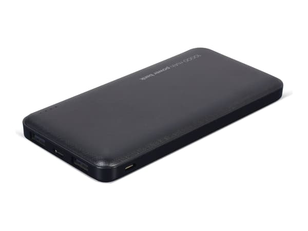 Gembird PB10-02 - Strömförsörjningsbank - 10000 mAh - 12 Watt - 2 A - 2 utdatakontakter (USB) - svart