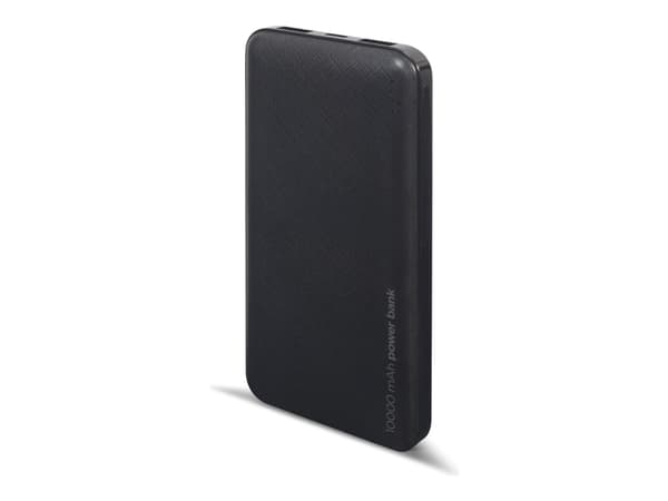 Gembird PB10-02 - Strömförsörjningsbank - 10000 mAh - 12 Watt - 2 A - 2 utdatakontakter (USB) - svart