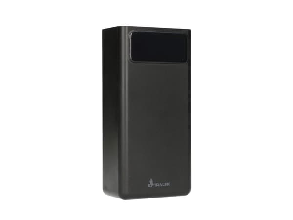 Extralink EPB-114 - Strömförsörjningsbank - USB-C - 50000 mAh - 10 Watt - 2.1 A - 4 utdatakontakter (2 x USB, 2 x 9-stifts USB typ A) - svart