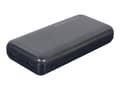 Miniatyrbilde 1 av 5: Gembird PB20-02 - Strømbank - 20000 mAh - 12 watt - 2.4 A - 2 utgangskontakter (2 x USB) - svart