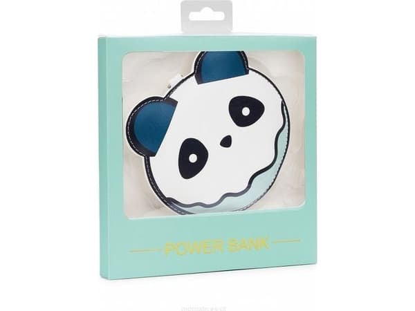 Powerbank Babaco Panda avaimenperä 2200 mAh Valkoinen-sininen