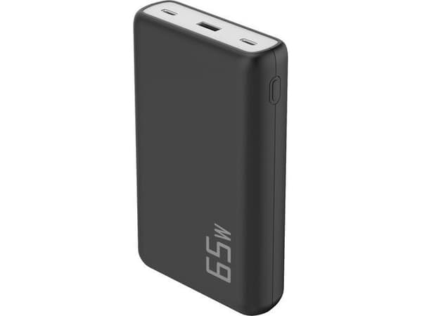 CoreParts - Strømbank - 20000 mAh - 5 A - PD, QC 3.0 - 3 utgangskontakter (USB, 2 x USB-C) - svart