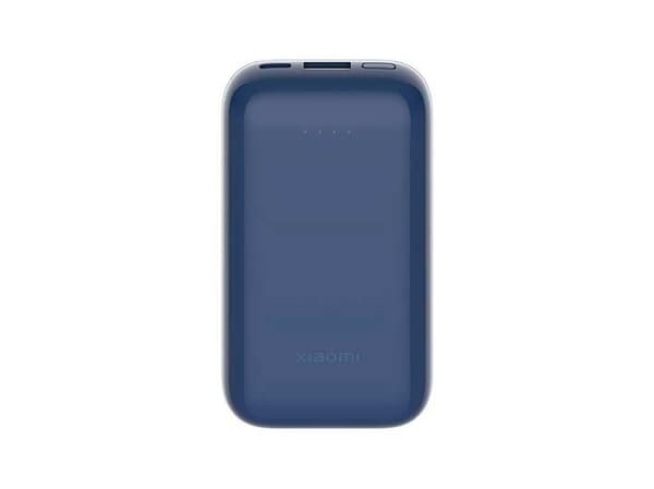 Xiaomi PB1030ZM - Pocket Edition Pro - tehopankki - 10000 mAh - 36 Wh - 33 Watt - 3 A - pikalataus - 2 ulostuloa (USB, 24-nastainen USB-C) - sininen