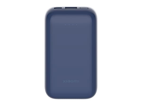 Xiaomi PB1030ZM - Pocket Edition Pro - tehopankki - 10000 mAh - 36 Wh - 33 Watt - 3 A - pikalataus - 2 ulostuloa (USB, 24-nastainen USB-C) - sininen
