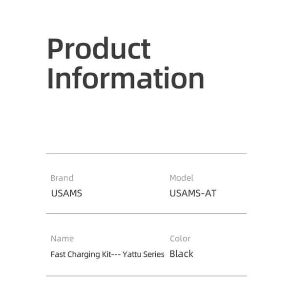 USAMS Powerbank 30000mAh Snabbladdning 65w PD