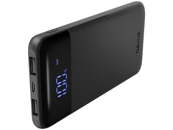 Hama LED10, 10000 mAh, litiumpolymer (LiPo), antrasitt