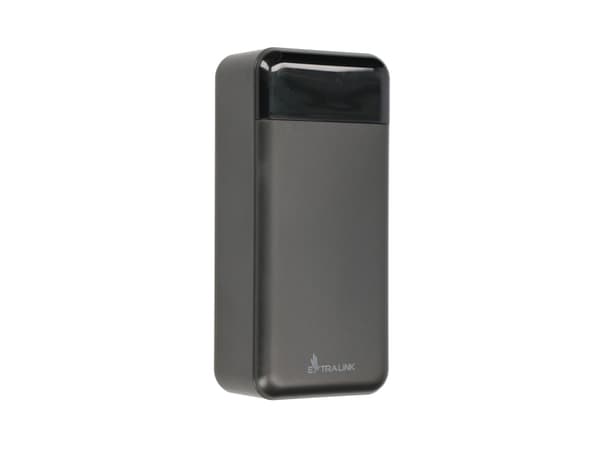 Extralink EPB-124 - Powerbank - 30000 mAh - 22,5 Watt - 4,5 A - Pikalataus - 5 ulostuloa (4 x USB, 24-nastainen USB-C) - lajittelu - lajittelu