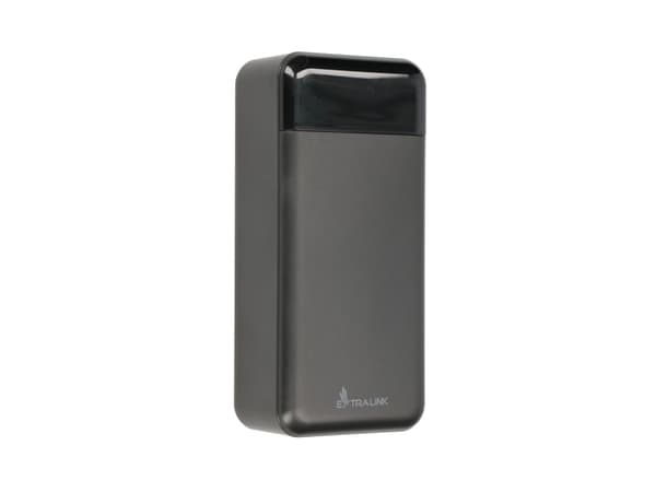 Extralink EPB-124 - Powerbank - 30000 mAh - 22,5 Watt - 4,5 A - Pikalataus - 5 ulostuloa (4 x USB, 24-nastainen USB-C) - lajittelu - lajittelu